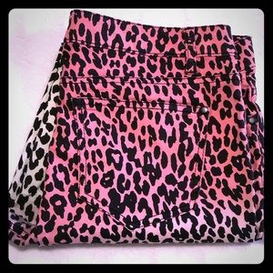 Cheetah print skinny jeans